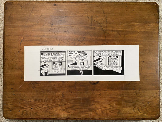 Dick Tracy Daily 1/23/78 Original Art Illustration | Fletcher Studio