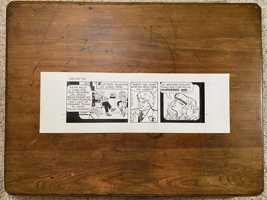 Dick Tracy Daily 1/24/78 Original Art Illustration | Fletcher Studio