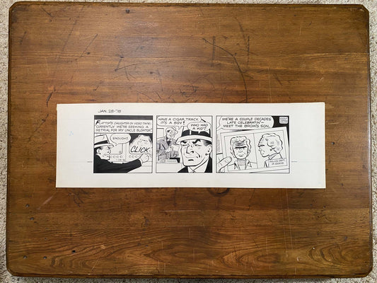 Dick Tracy Daily 1/28/78 Original Art Illustration | Fletcher Studio