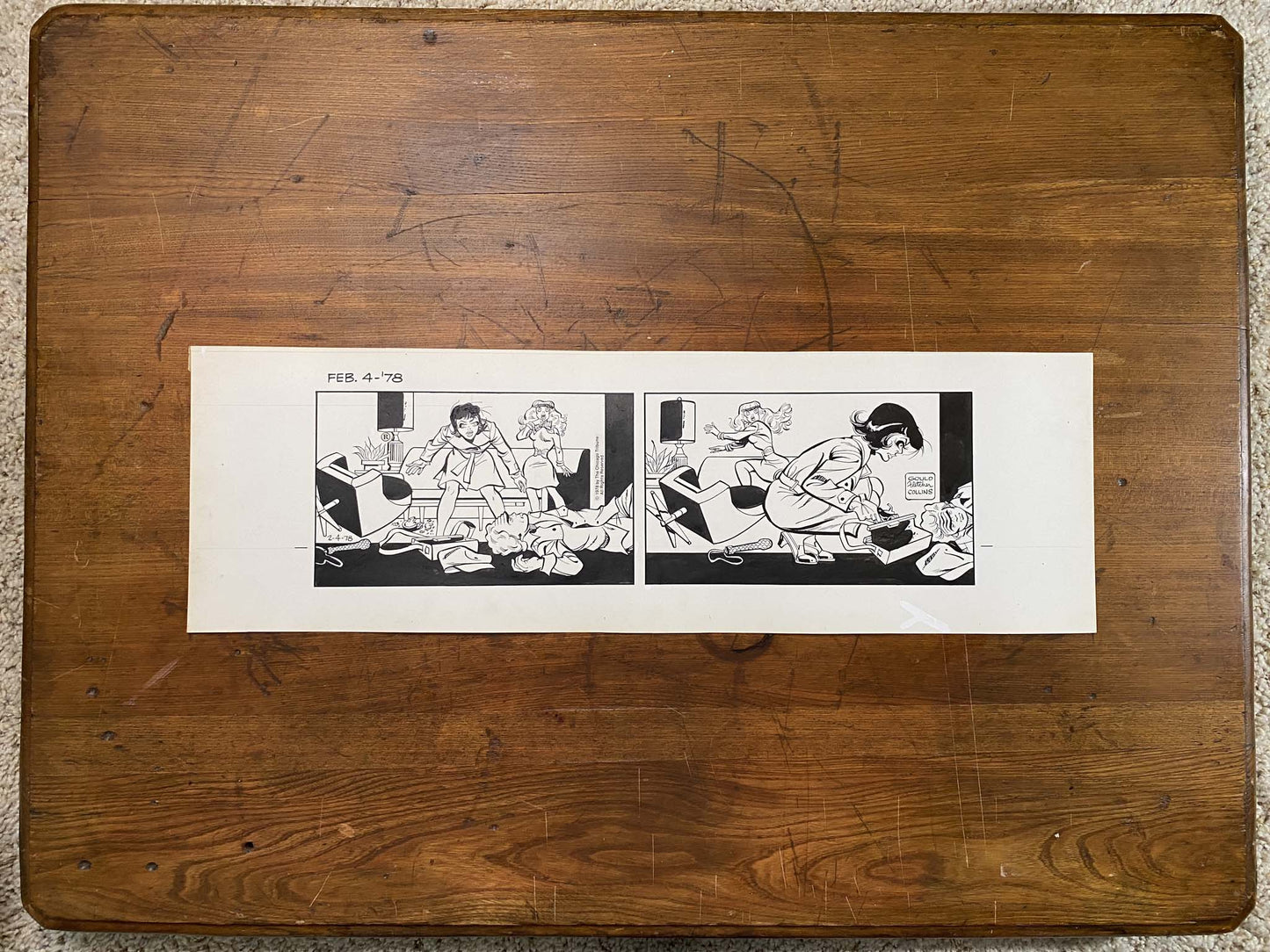 Dick Tracy Daily 2/4/78 Original Art Illustration | Fletcher Studio