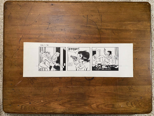Dick Tracy Daily 2/7/78 Original Art Illustration | Fletcher Studio