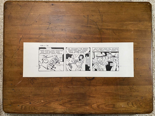 Dick Tracy Daily 2/11/78 Original Art Illustration | Fletcher Studio