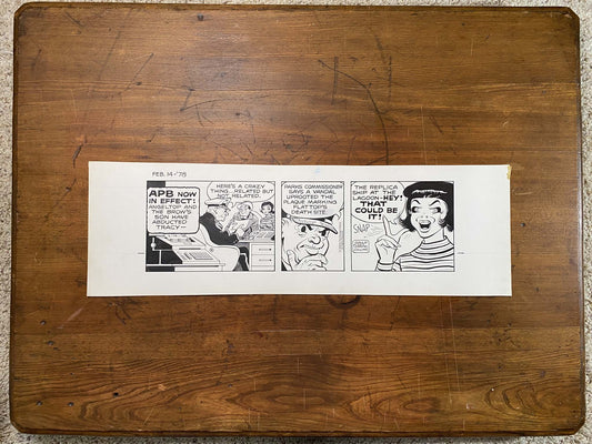 Dick Tracy Daily 2/14/78 Original Art Illustration | Fletcher Studio