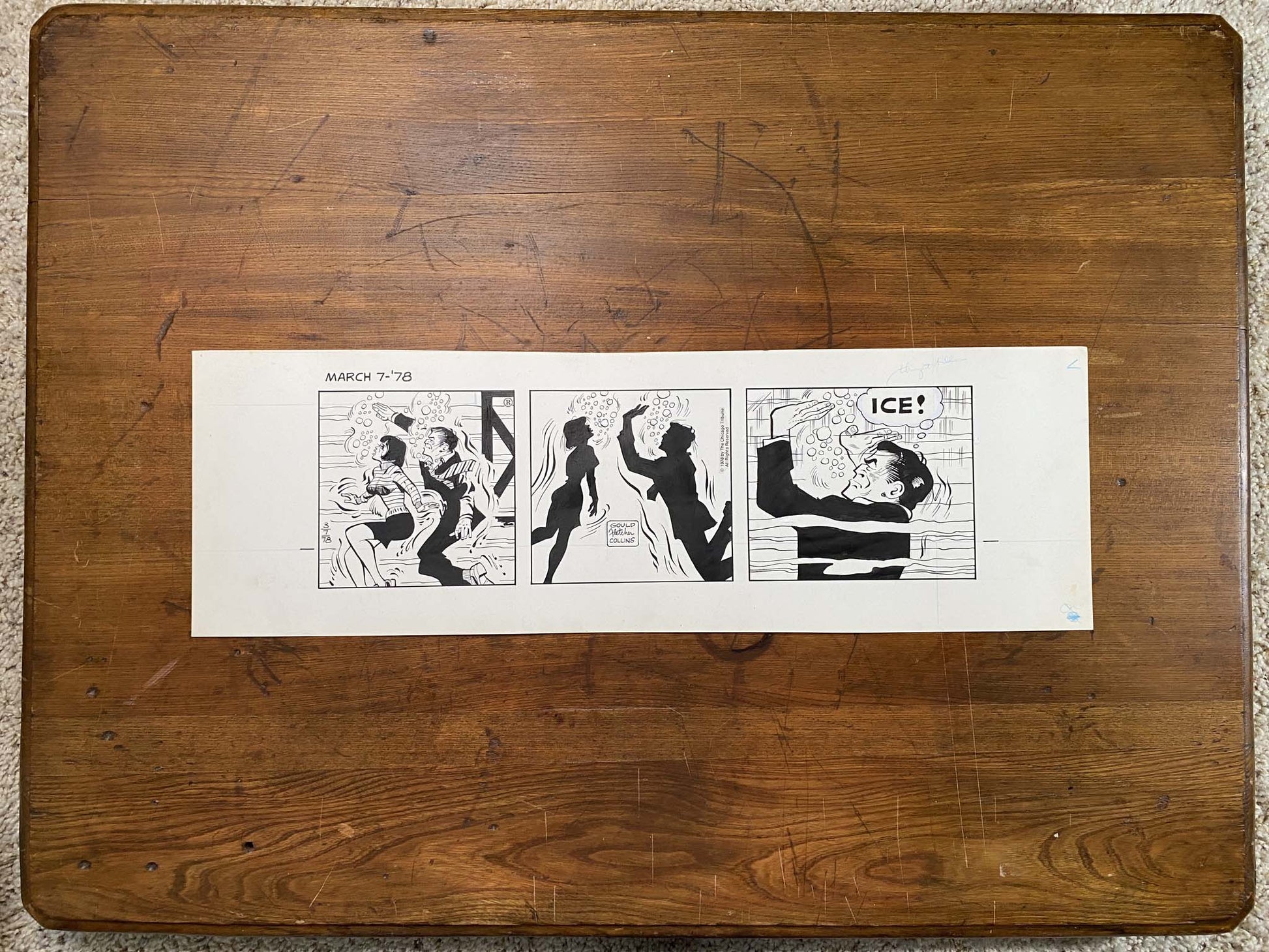 Dick Tracy Daily 3/7/78 Original Art Illustration | Fletcher Studio