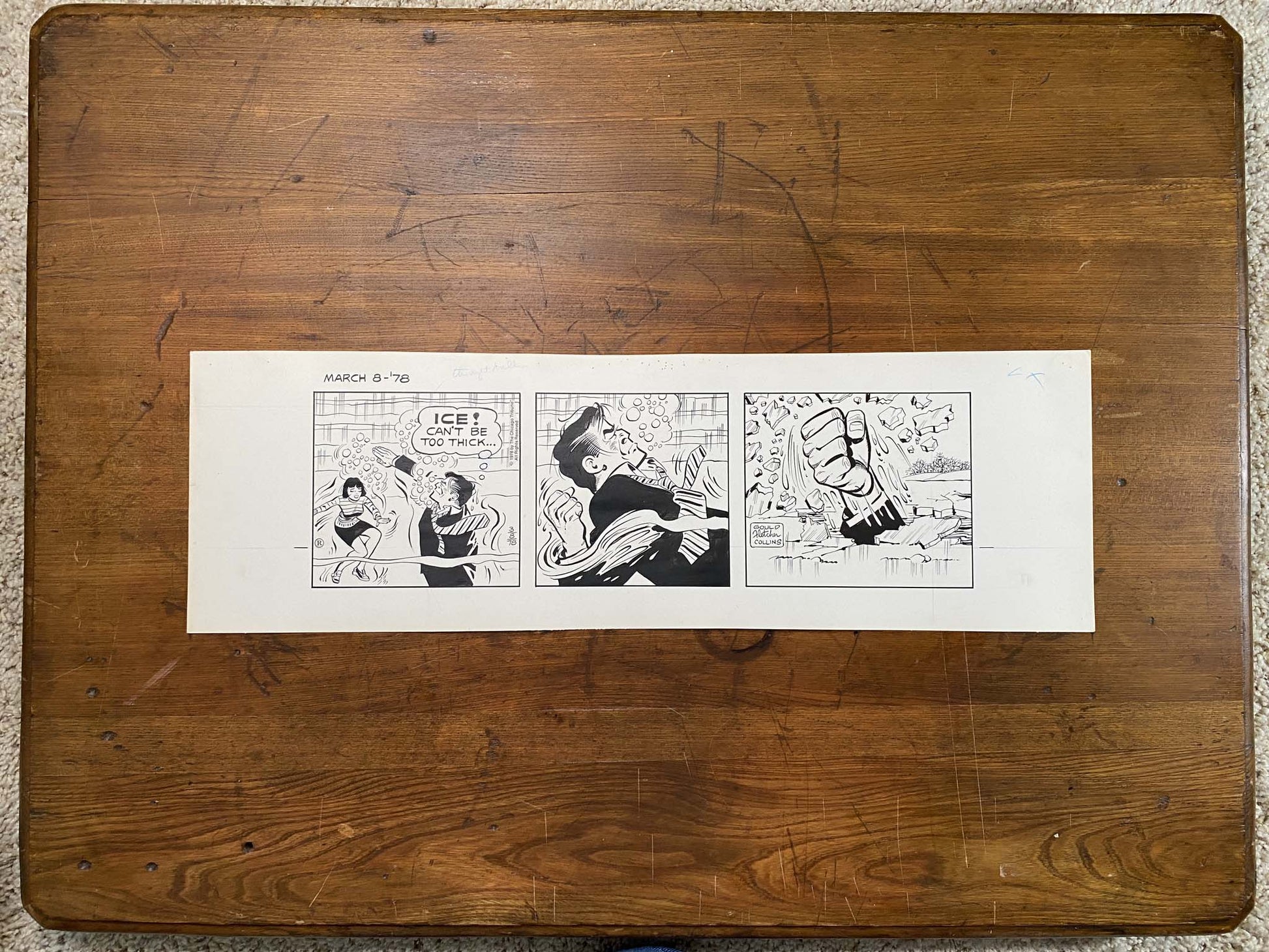Dick Tracy Daily 3/8/78 Original Art Illustration | Fletcher Studio