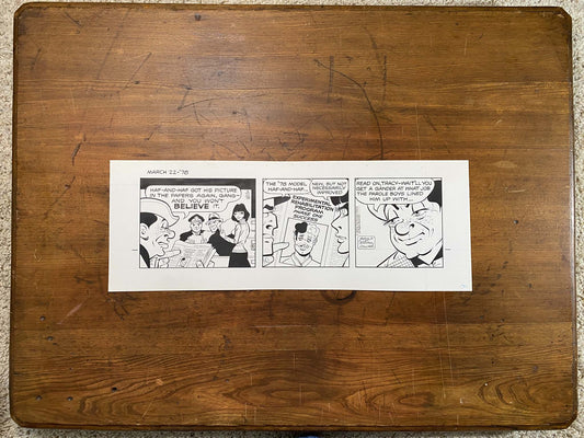 Dick Tracy Daily 3/22/78 Original Art Illustration | Fletcher Studio