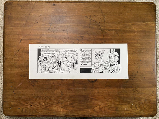 Dick Tracy Daily 3/25/78 Original Art Illustration | Fletcher Studio