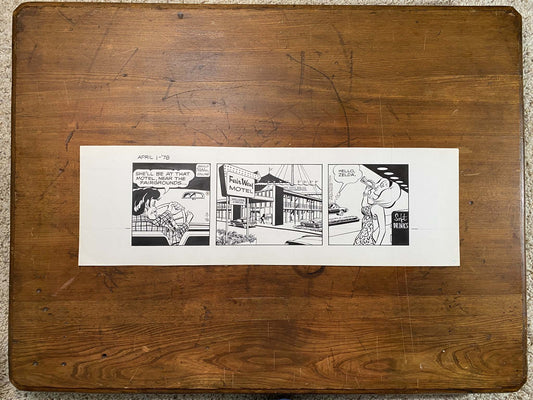 Dick Tracy Daily 4/1/78 Original Art Illustration | Fletcher Studio