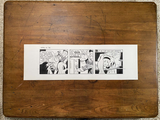 Dick Tracy Daily 4/4/78 Original Art Illustration | Fletcher Studio