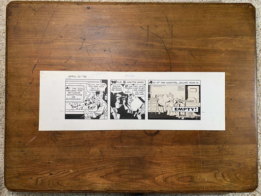 Dick Tracy Daily 4/10/78 Original Art Illustration | Fletcher Studio