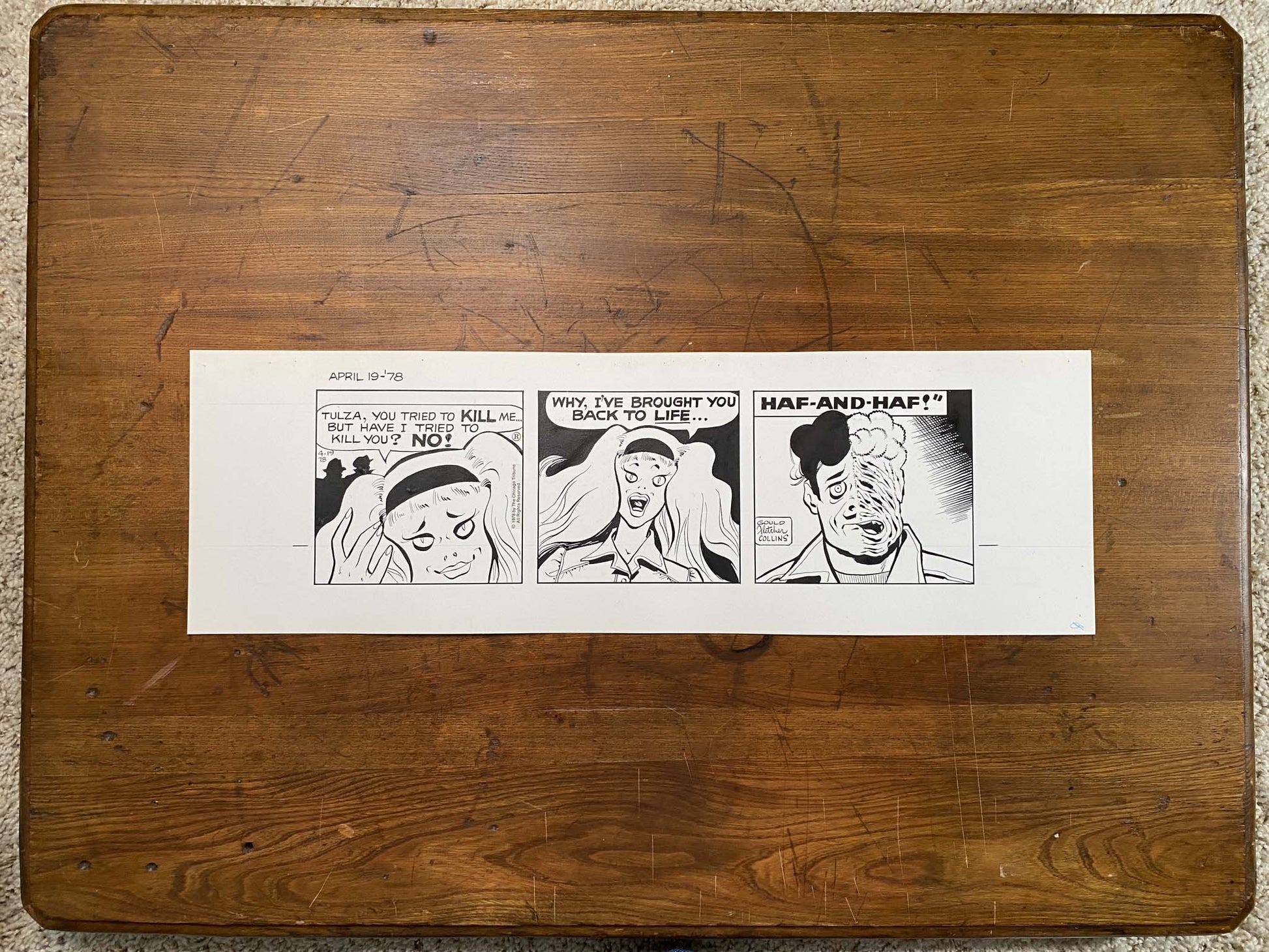 Dick Tracy Daily 4/19/78 Original Art Illustration | Fletcher Studio