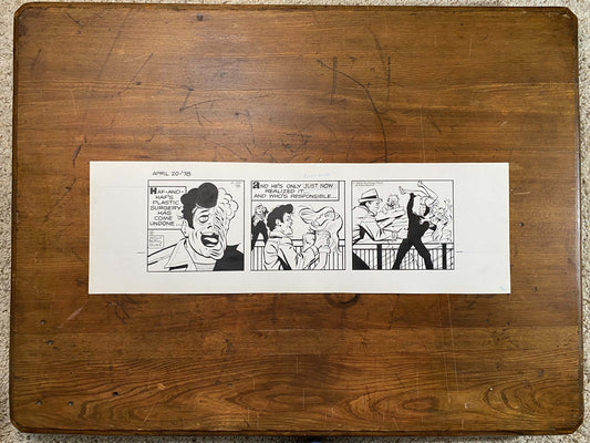 Dick Tracy Daily 4/20/78 Original Art Illustration | Fletcher Studio