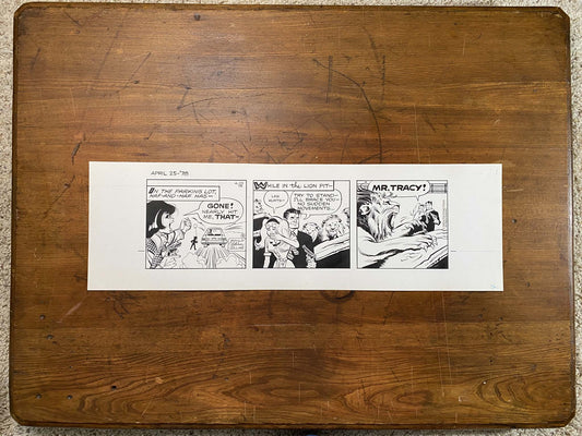 Dick Tracy Daily 4/25/78 Original Art Illustration | Fletcher Studio