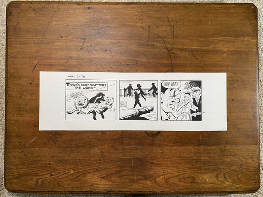 Dick Tracy Daily 4/27/78 Original Art Illustration | Fletcher Studio