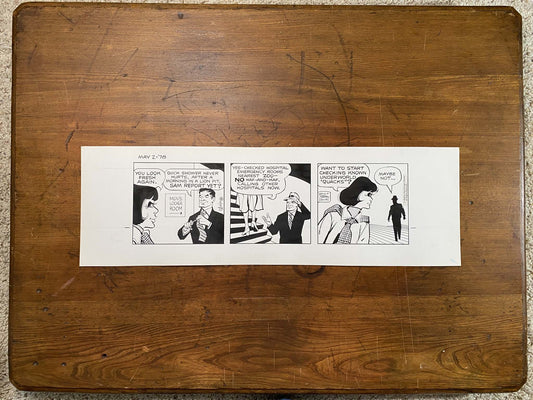 Dick Tracy Daily 5/2/78 Original Art Illustration | Fletcher Studio