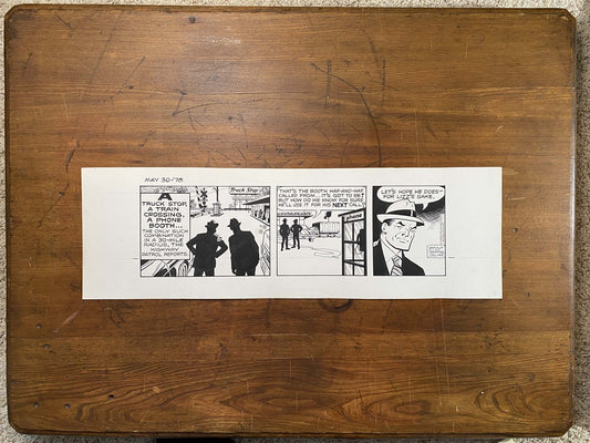 Dick Tracy Daily 5/30/78 Original Art Illustration | Fletcher Studio