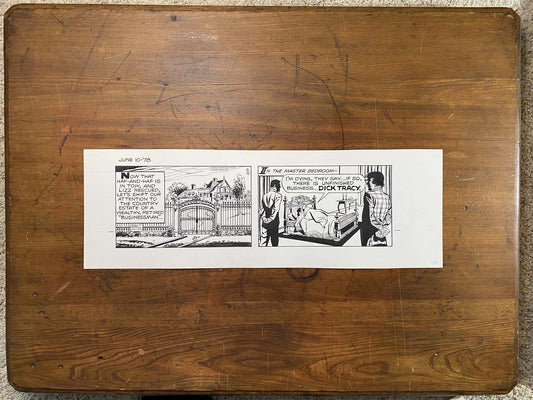 Dick Tracy Daily 6/10/78 Original Art Illustration | Fletcher Studio