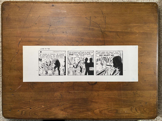 Dick Tracy Daily 6/14/78 Original Art Illustration | Fletcher Studio