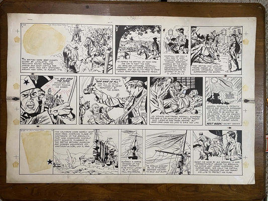 The Old Glory Story: History of the American Flag 6/20/54 Original Art Illustration | Fletcher Studio