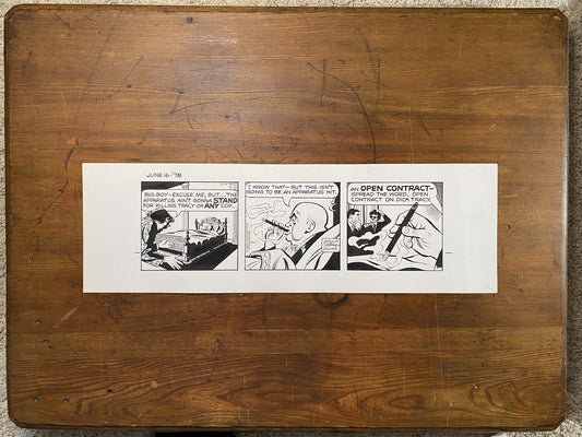 Dick Tracy Daily 6/16/78 Original Art Illustration | Fletcher Studio