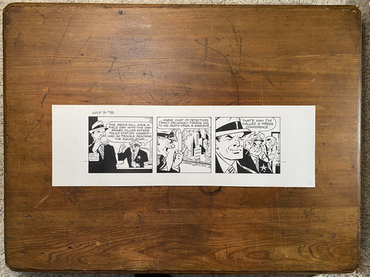 Dick Tracy Daily 7/5/78 Original Art Illustration | Fletcher Studio