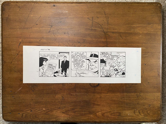 Dick Tracy Daily 7/11/78 Original Art Illustration | Fletcher Studio