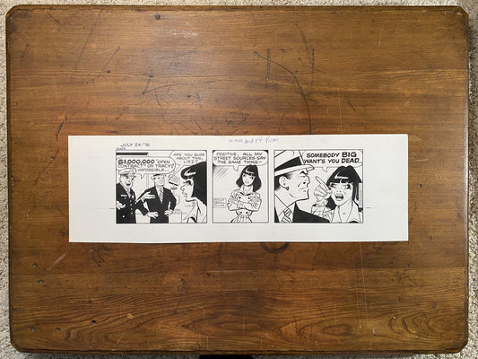 Dick Tracy Daily 7/24/78 Original Art Illustration | Fletcher Studio