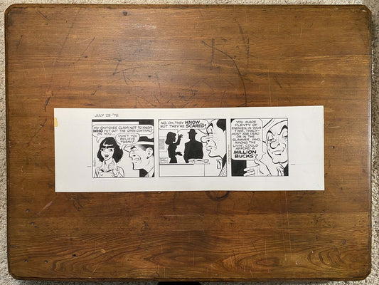 Dick Tracy Daily 7/25/78 Original Art Illustration | Fletcher Studio