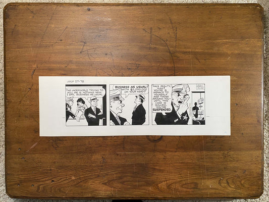 Dick Tracy Daily 7/27/78 Original Art Illustration | Fletcher Studio