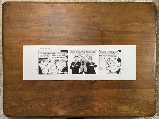 Dick Tracy Daily 7/28/78 Original Art Illustration | Fletcher Studio