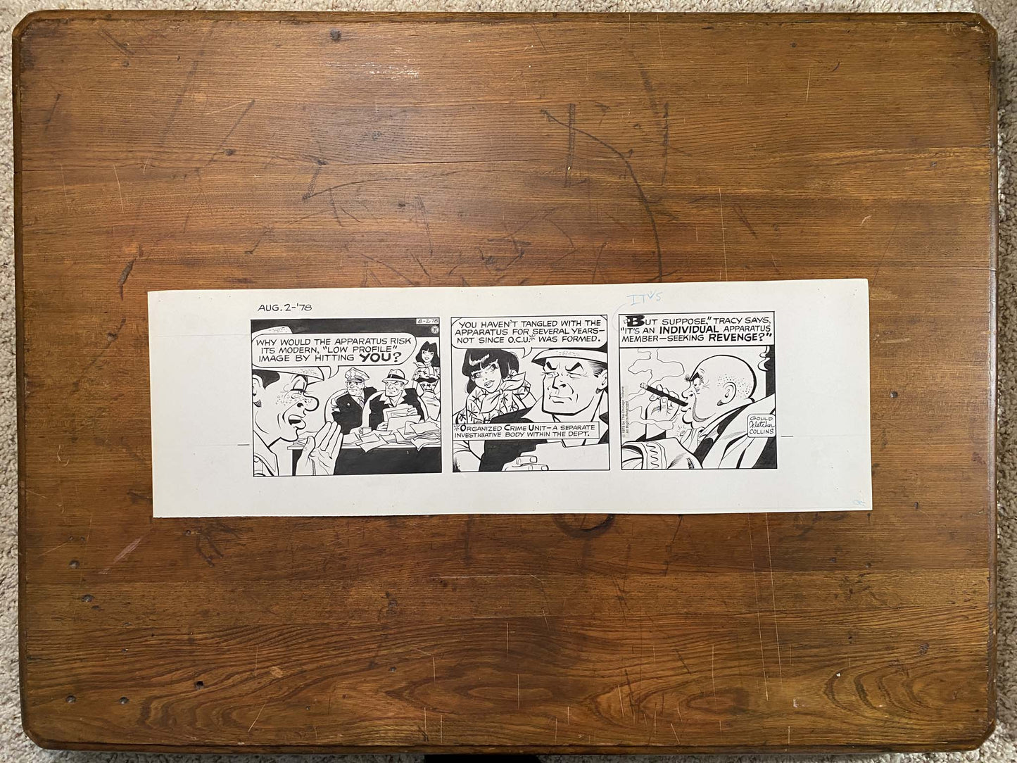 Dick Tracy Daily 8/2/78 Original Art Illustration | Fletcher Studio