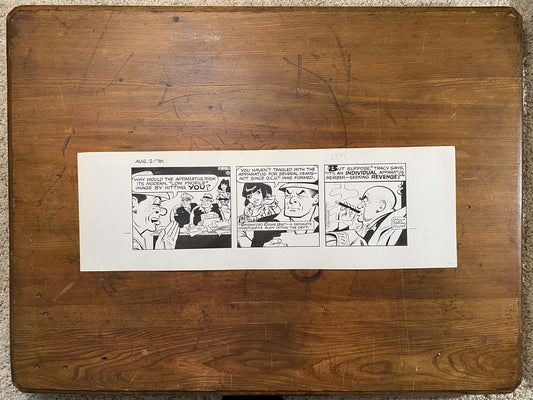 Dick Tracy Daily 8/2/78 Original Art Illustration | Fletcher Studio