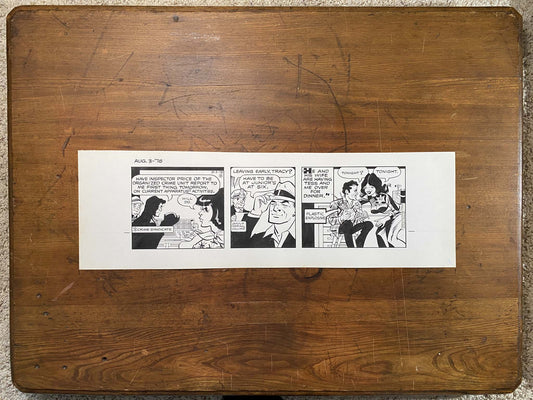 Dick Tracy Daily 8/3/78 Original Art Illustration | Fletcher Studio