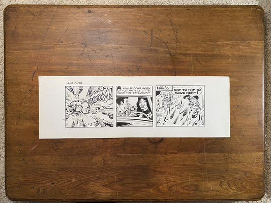Dick Tracy Daily 8/8/78 Original Art Illustration | Fletcher Studio