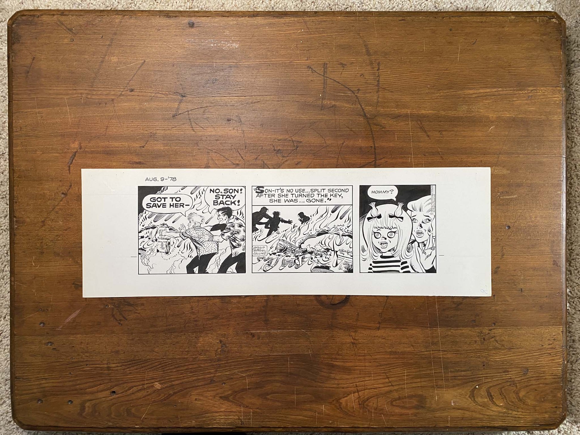 Dick Tracy Daily 8/9/78 Original Art Illustration | Fletcher Studio