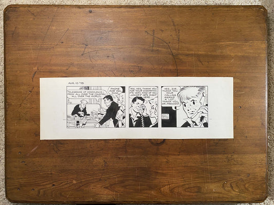 Dick Tracy Daily 8/12/78 Original Art Illustration | Fletcher Studio