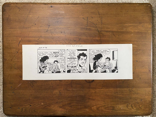 Dick Tracy Daily 8/14/78 Original Art Illustration | Fletcher Studio
