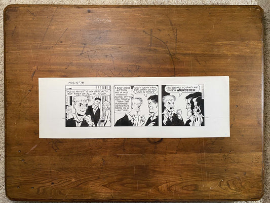 Dick Tracy Daily 8/16/78 Original Art Illustration | Fletcher Studio
