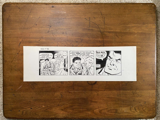 Dick Tracy Daily 8/17/78 Original Art Illustration | Fletcher Studio