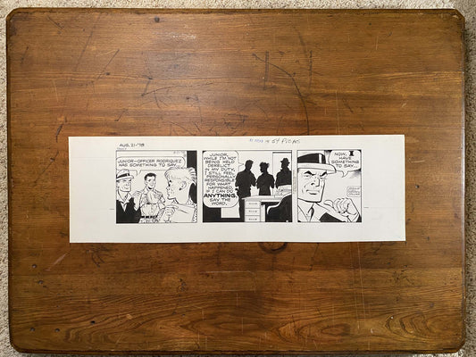 Dick Tracy Daily 8/21/78 Original Art Illustration | Fletcher Studio