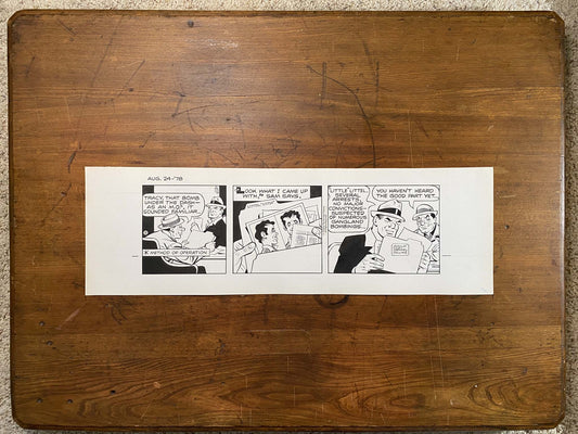 Dick Tracy Daily 8/24/78 Original Art Illustration | Fletcher Studio