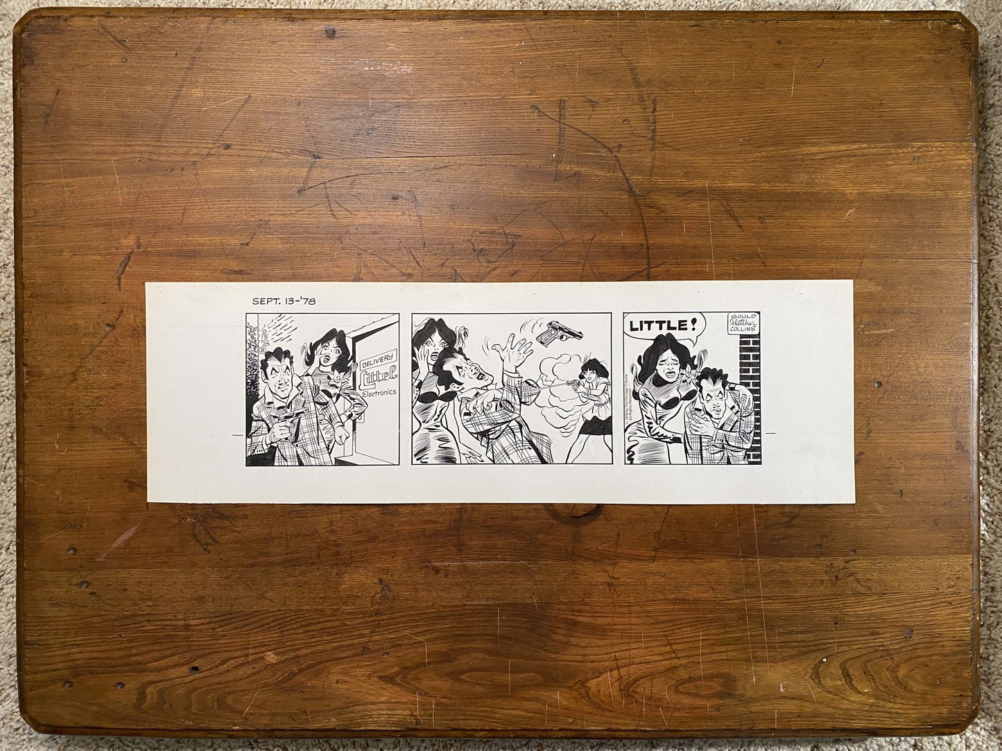 Dick Tracy Daily 9/13/78 Original Art Illustration | Fletcher Studio