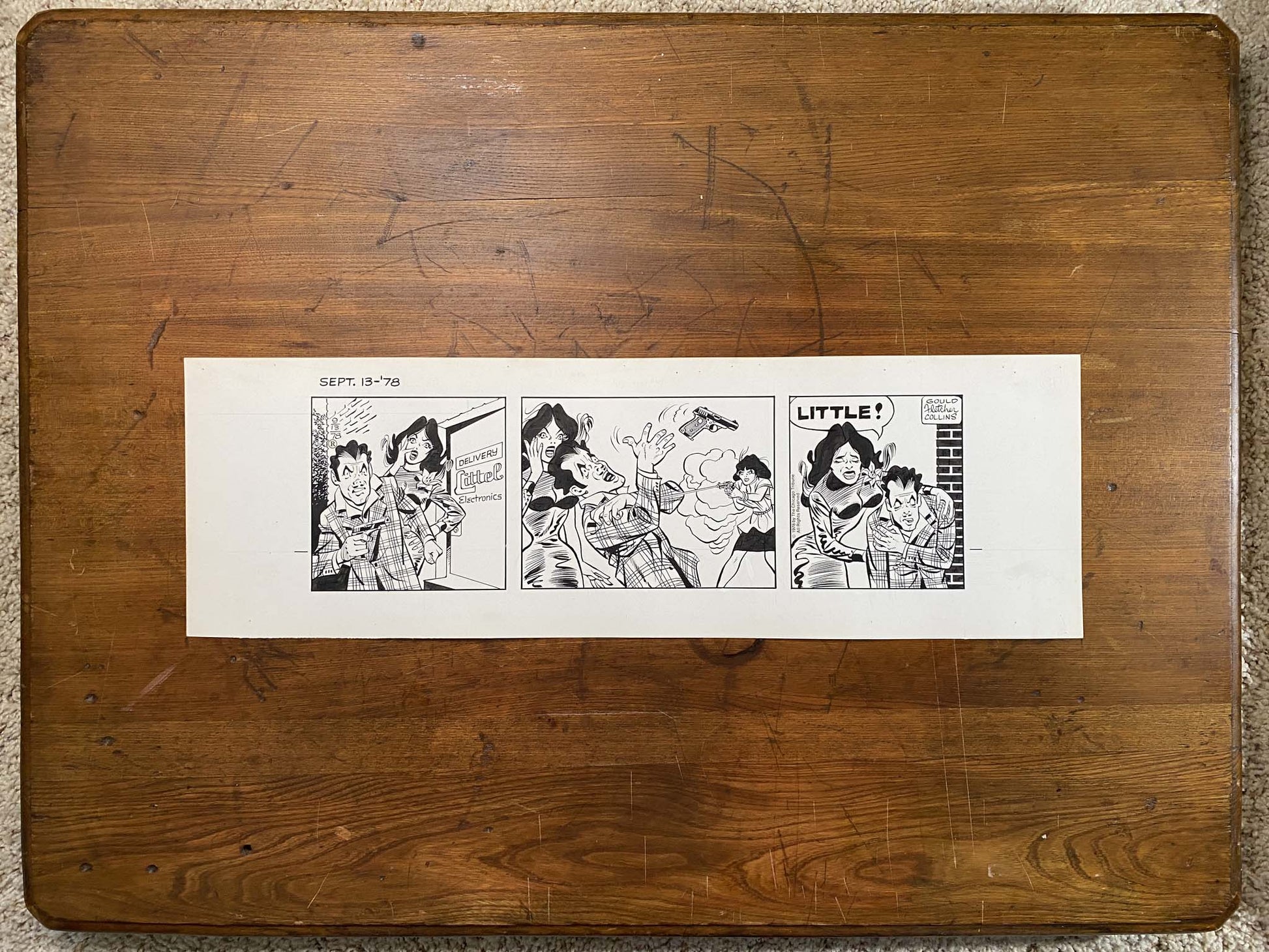 Dick Tracy Daily 9/13/78 Original Art Illustration | Fletcher Studio