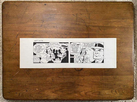 Dick Tracy Daily 9/23/78 Original Art Illustration | Fletcher Studio