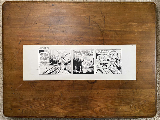 Dick Tracy Daily 9/30/78 Original Art Illustration | Fletcher Studio