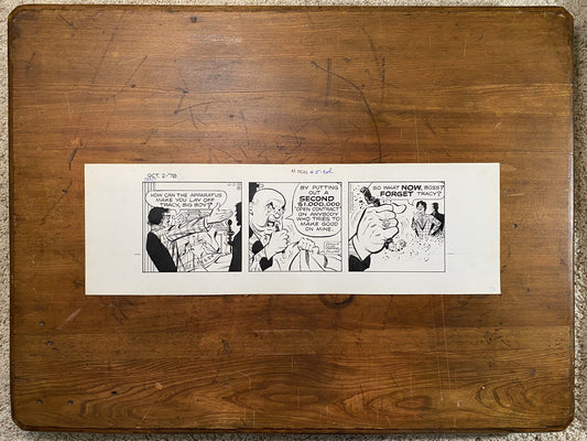 Dick Tracy Daily 10/2/78 Original Art Illustration | Fletcher Studio