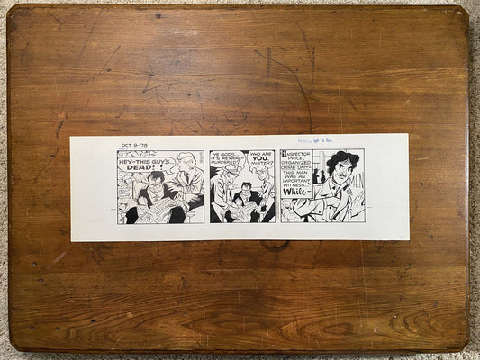 Dick Tracy Daily 10/9/78 Original Art Illustration | Fletcher Studio