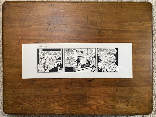 Dick Tracy Daily 10/14/78 Original Art Illustration | Fletcher Studio