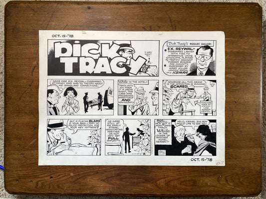 Dick Tracy Sunday 10/15/78 Original Art Illustration | Fletcher Studio