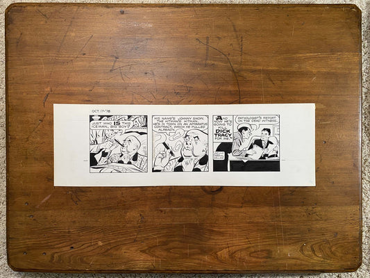 Dick Tracy Daily 10/17/78 Original Art Illustration | Fletcher Studio